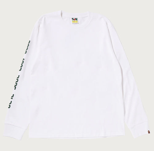A BATHING APE BAPE CARD GRAPHIC L/S TEE ( ONLINE EXCLUSIVE )