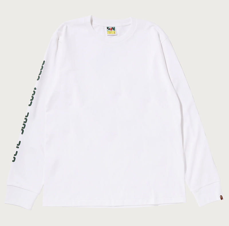 A BATHING APE BAPE CARD GRAPHIC L/S TEE ( ONLINE EXCLUSIVE )