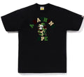 A BATHING APE ABC CAMO COLLEGE TEE