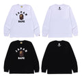 A BATHING APE JAPAN COLLEGE CITY L/S TEE