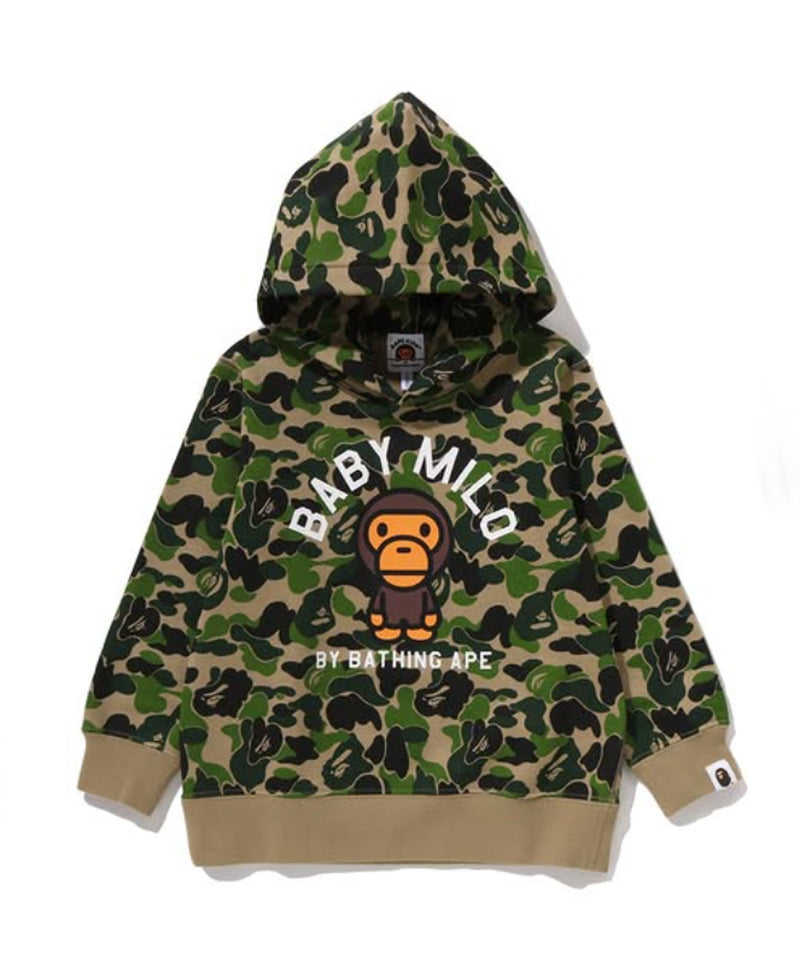 A BATHING APE BAPE KIDS ABC CAMO BABY MILO PULLOVER HOODIE - happyjagabee store