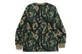 A BATHING APE TRIAL CAMO ONE POINT L/S TEE