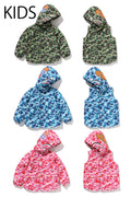 A BATHING APE BAPE KIDS ABC CAMO SHARK 4WAY JACKET