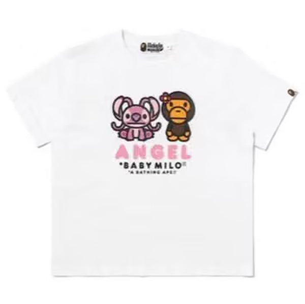A BATHING APE BAPE x DISNEY ANGEL AND BABY MILO MINI TEE