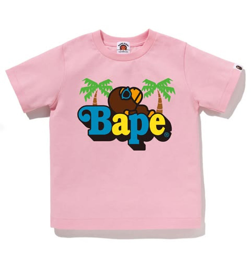 A BATHING APE BAPE KIDS MILO ON BAPE SUMMER TEE