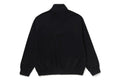 A BATHING APE GARMENT DYE ONE POINT HALF ZIP RELAXED FIT CREWNECK SWEAT SHIRT - happyjagabee store