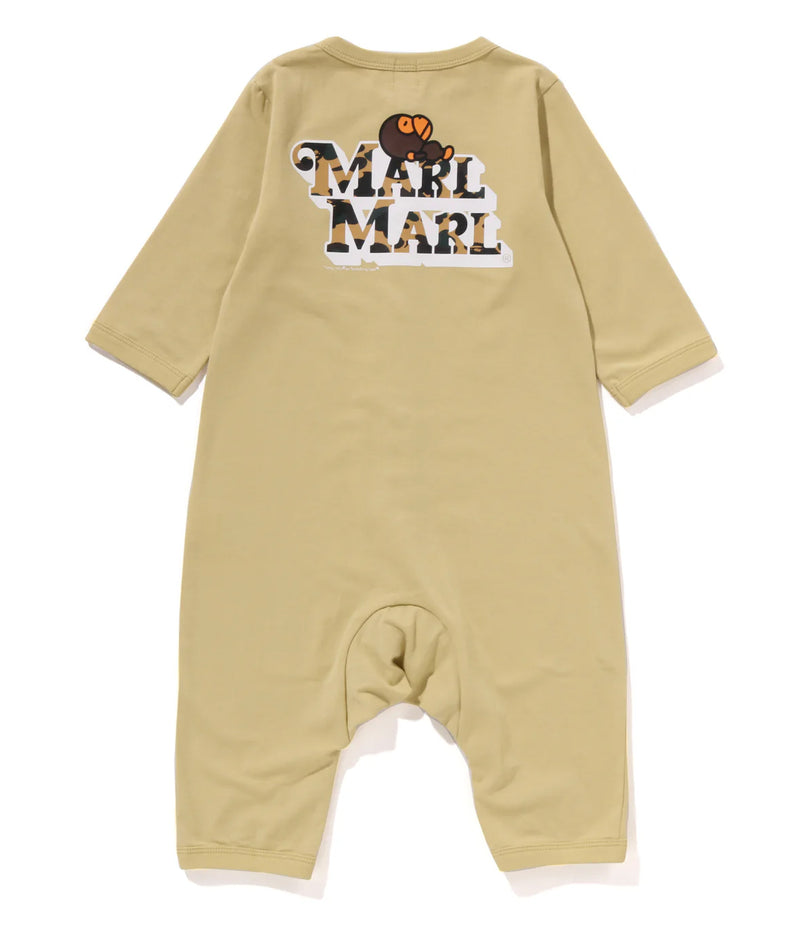 A BATHING APE BAPE KIDS BAPE X MARLMARL - 1ST CAMO BABY MILO ROMPERS