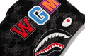 A BATHING APE COLOR CAMO CROCHET RELAXED FIT SHARK FULL ZIP HOODIE