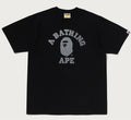 A BATHING APE GID REFLECTOR COLLEGE TEE