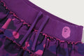 A BATHING APE Ladies' COLOR CAMO RUFFLE SWEAT SKIRT
