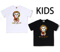 A BATHING APE BAPE KIDS MILO MULTI DINOSAURS PATTERN BABY MILO TEE