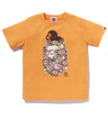 A BATHING APE BAPE KIDS ALL BABY MILO MULTI MILO ON BIG APE TEE
