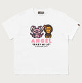 A BATHING APE Ladies' BAPE x DISNEY ANGEL AND BABY MILO MINI TEE