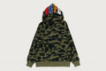 A BATHING APE 1ST CAMO 2ND APE FULL ZIP HOODIE