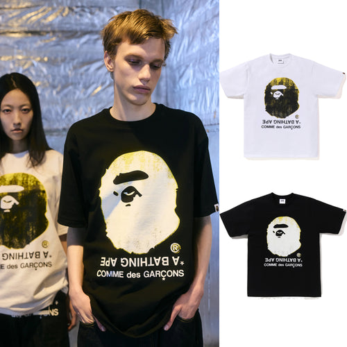 A BATHING APE BAPE x COMME des GARCONS CDG OSAKA Limited BIG APE HEAD TEE