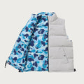 A BATHING APE ABC CAMO REVERSIBLE DOWN VEST