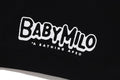 A BATHING APE BAPE KIDS BABY MILO SKULL ZIP DOUBLE HOODIE
