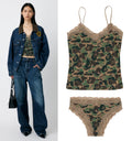 A BATHING APE Ladies' BAPE X MOUSSY CAMO UNDERWEAR