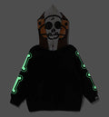 A BATHING APE BAPE KIDS BABY MILO SKULL ZIP DOUBLE HOODIE