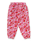 A BATHING APE BAPE KIDS ABC CAMO TRACK PANTS