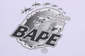 A BATHING APE METAL APE HEAD RELAXED FIT TEE