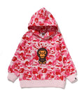 A BATHING APE BAPE KIDS ABC CAMO BABY MILO PULLOVER HOODIE