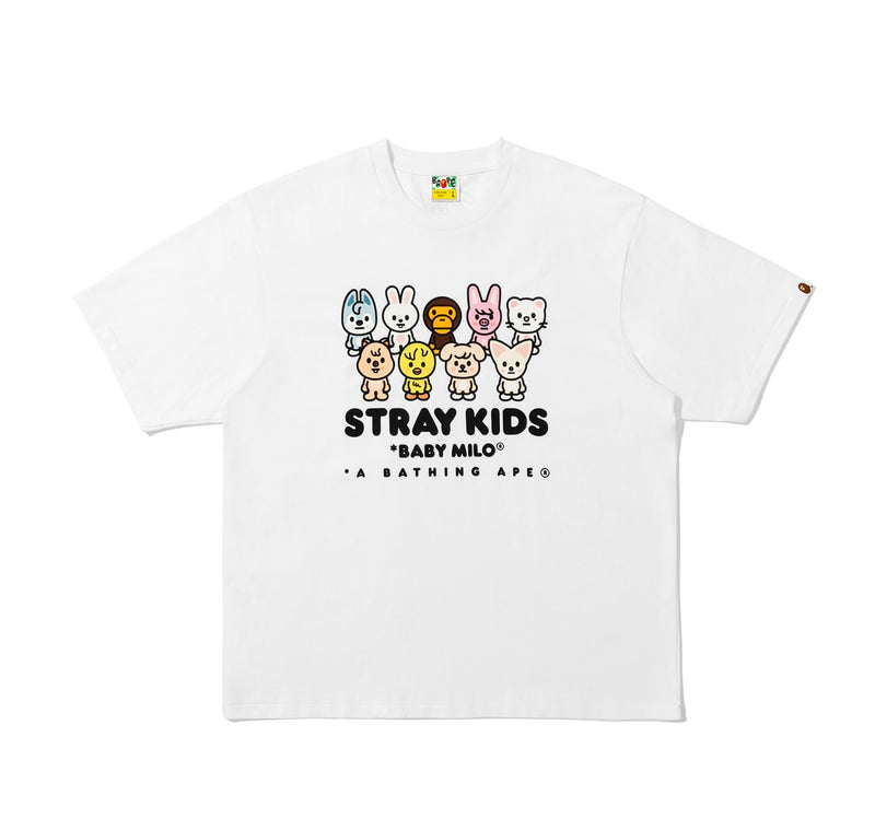 A BATHING APE BAPE x STRAYKIDS BABY MILO WITH SKZOO FAMILY RELAXED FIT TEE