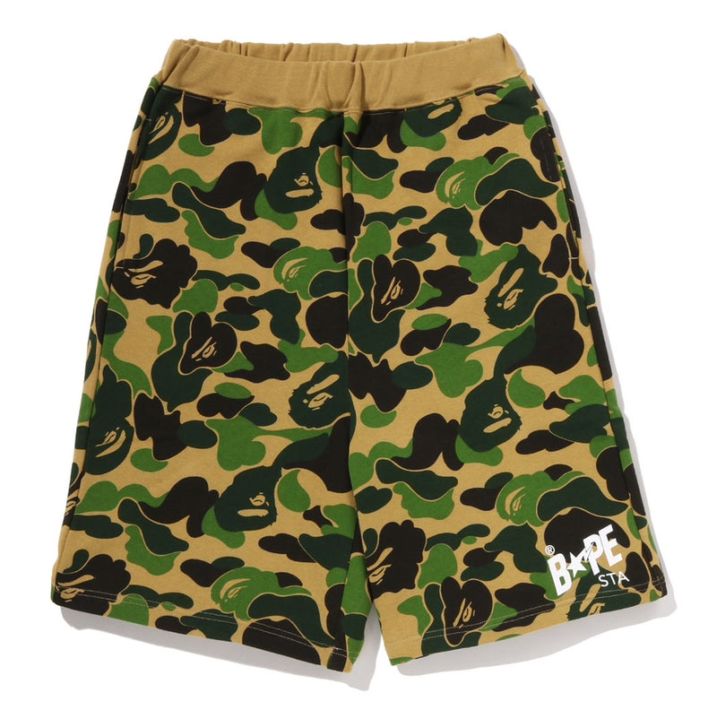 A BATHING APE Ladies' ABC CAMO BAPE STA LOGO SWEAT SHORTS