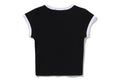 A BATHING APE Ladies' COLLEGE CROPPED TEE - happyjagabee store