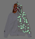 A BATHING APE Ladies' CITY CAMO TIGER SHARK FULL ZIP HOODIE