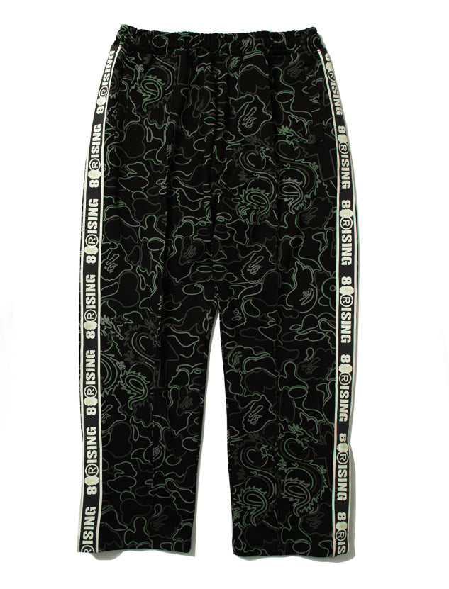 A BATHING APE BAPE x 88RISING GLOW IN THE DARK CAMO TRACK PANTS