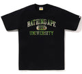 A BATHING APE BAPE CHECK UNIVERSITY COLLEGE TEE