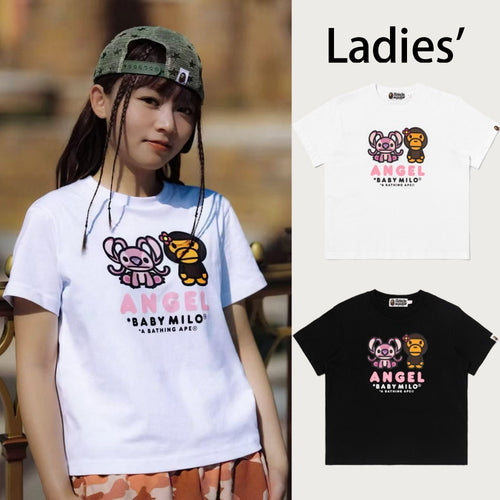 A BATHING APE BAPE x DISNEY ANGEL AND BABY MILO MINI TEE