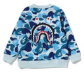 A BATHING APE BAPE KIDS ABC CAMO SHARK CREWNECK SWEAT SHIRT