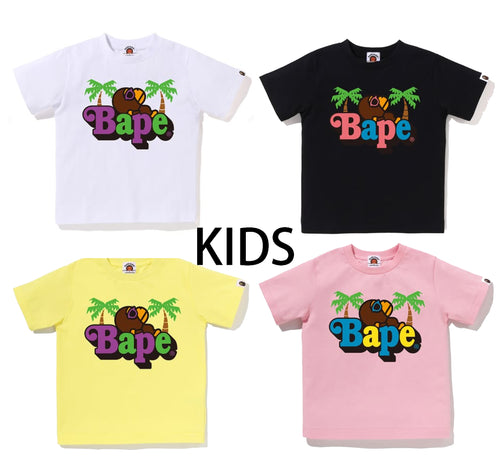 A BATHING APE BAPE KIDS MILO ON BAPE SUMMER TEE