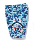 A BATHING APE BAPE KIDS ABC CAMO SIDE SHARK BEACH SHORTS