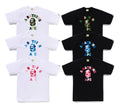 A BATHING APE ABC CAMO COLLEGE TEE