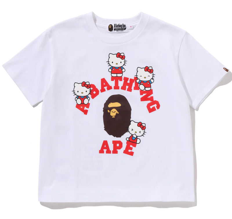 A BATHING APE BAPE x SANRIO CHARACTERS MINI TEE HELLO KITTY - happyjagabee store
