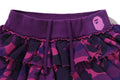 A BATHING APE Ladies' COLOR CAMO RUFFLE SWEAT SKIRT - happyjagabee store