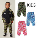 A BATHING APE BAPE KIDS ABC CAMO TRACK PANTS