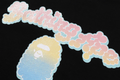 A BATHING APE Ladies' GLITTER CLOUDY LOGO TEE