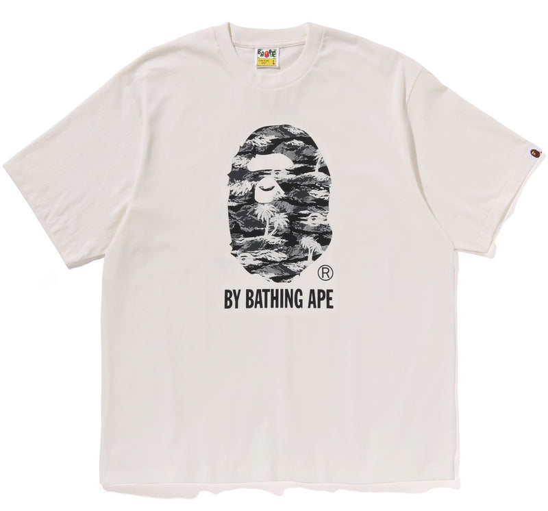 A BATHING APE PALM TREE CAMO BY BATHING APE RELAXED FIT TEE