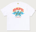 A BATHING APE BAPE TWIN STA SPORT COLLEGE RELACED FIT TEE