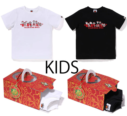 A BATHING APE BAPE KIDS CHRISTMAS BABY MILO TEE