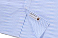 A BATHING APE Ladies' COLLEGE STRIPE SHIRT