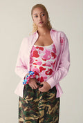 A BATHING APE Ladies' COLLEGE STRIPE SHIRT