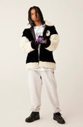 A BATHING APE (B)APE FAUX FUR JACKET