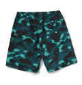 A BATHING APE COLOR CAMO APE HEAD ONE POINT BEACH SHORTS