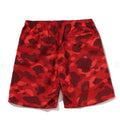 A BATHING APE COLOR CAMO APE HEAD ONE POINT BEACH SHORTS