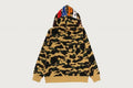 A BATHING APE 1ST CAMO 2ND APE FULL ZIP HOODIE